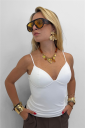 top con coppa imbottita padded